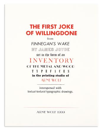 WOLF, ARNE. The First Joke of Willingdone from Finnegans Wake